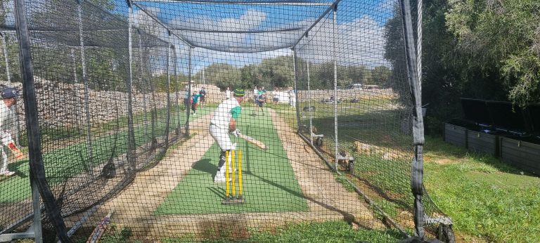 The nets (batters view)